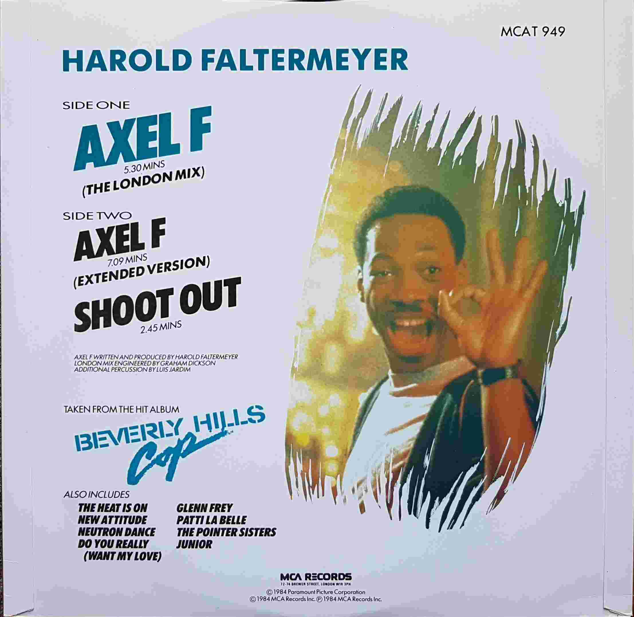 Picture of MCAT 949 Axel F by artist Harold Faltermeyer from ITV, Channel 4 and Channel 5 library